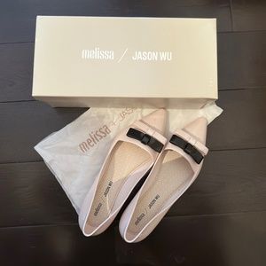 Melissa + Jason Wu Pink Ribbon Runner Flats - Size 9